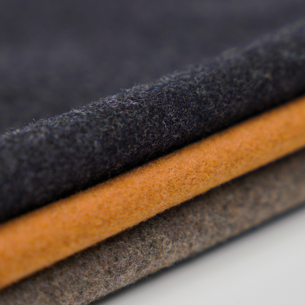 60% Uld, 30% Polyester, 10% Andre Fiber, 800G/M, Mørkegrå, Melton ML-90345